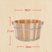 21cm thick household flat foot bath barrel Solid wood foot bath Footbath (Color : Without cover) - B07CZC5C45